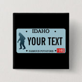 Idaho Sasquatch Lizenzschild Button (Vorderseite)