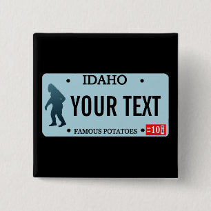 Idaho Sasquatch Lizenzschild Button