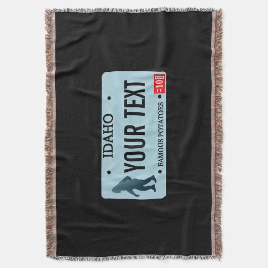 Idaho Sasquatch Lizenzschild Decke (Vorderseite Vertikal)