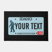 Idaho Sasquatch Lizenzschild Fußmatte (Vorderseite)