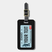 Idaho Sasquatch Lizenzschild Gepäckanhänger (Vorderseite vertikal)