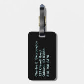 Idaho Sasquatch Lizenzschild Gepäckanhänger (Rückseite vertikal)