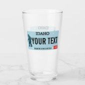 Idaho Sasquatch Lizenzschild Glas (Rückseite)
