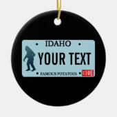 Idaho Sasquatch Lizenzschild Keramikornament (Vorne)