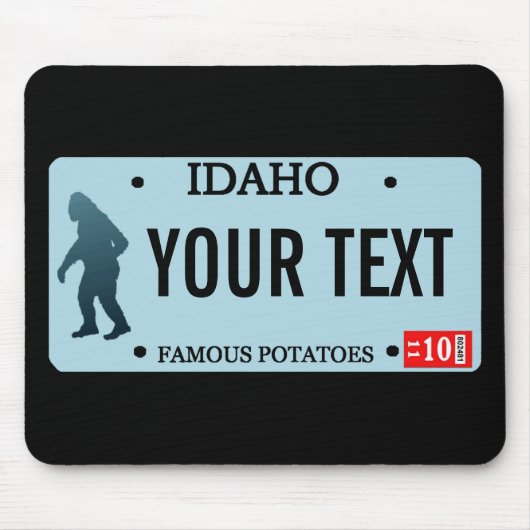 Idaho Sasquatch Lizenzschild Mousepad (Vorne)