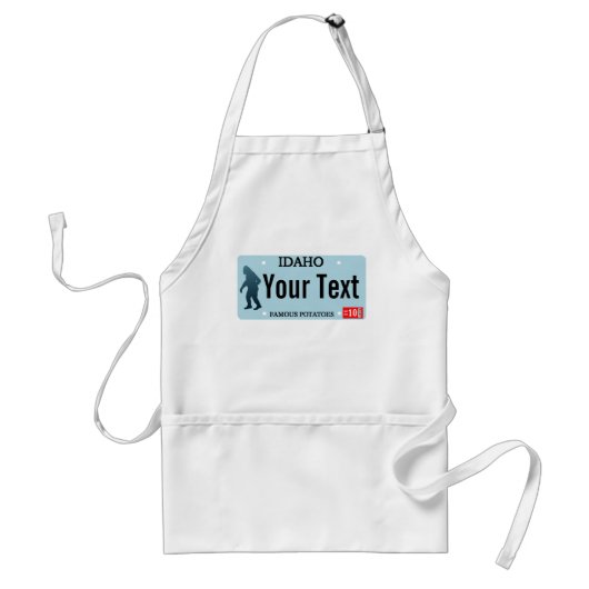 Idaho Sasquatch Lizenzschild Schürze (Vorne)