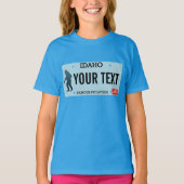 Idaho Sasquatch Lizenzschild T-Shirt (Vorderseite)