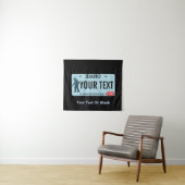 Idaho Sasquatch Lizenzschild Wandteppich (Beispiel (Horizontal))