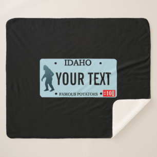 Idaho Sasquatch Nummernschild Sherpadecke