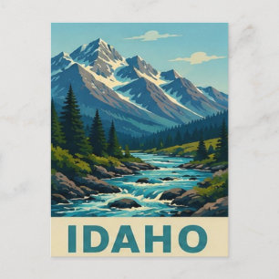 🏔️ Idaho Sawtooth Bergreise Postkarte