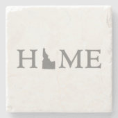 Idaho Shaped Letter Zuhause Staat Stadtrundgang Steinuntersetzer (Vorderseite)