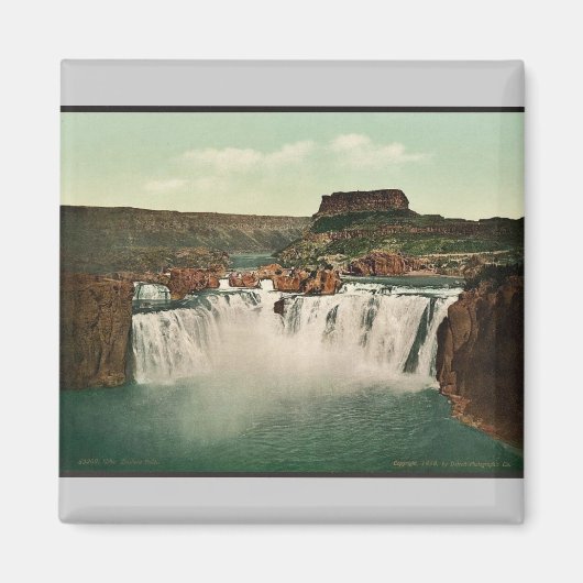 Idaho. Shoshone Falls selten Fotochrom Magnet (Vorne)