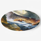 Idaho, Shoshone Falls, Snake River Pappteller (Schrägansicht)