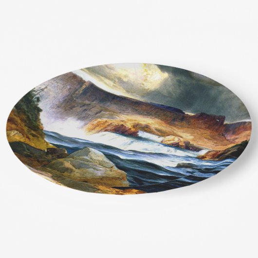 Idaho, Shoshone Falls, Snake River Pappteller (Schrägansicht)