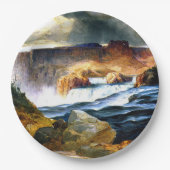 Idaho, Shoshone Falls, Snake River Pappteller (Vorderseite)