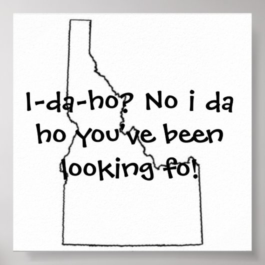 Idaho Sie haben gesucht Poster (Vorne)