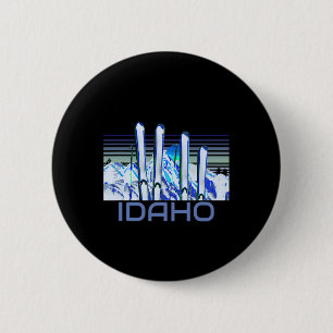 Idaho-Ski-Zubehör Retro-Idaho-Skifahren  Button
