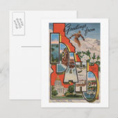 Idaho (Skifahren)Große BriefmarkenszenenIdaho Postkarte (Vorne/Hinten)