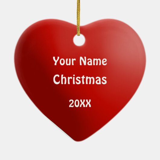 Idaho Snowflake Herz Weihnachtsschmuck (Hinten)