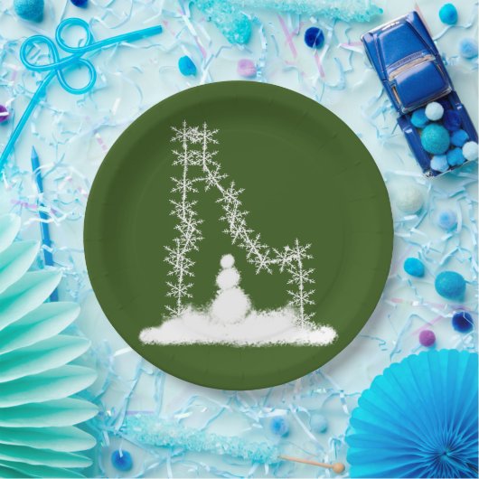 Idaho Snowflake Paper Plate Pappteller (Party)