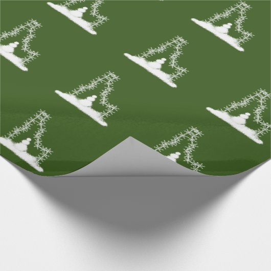 Idaho Snowflake Wrapping Paper Geschenkpapier (Ecke)