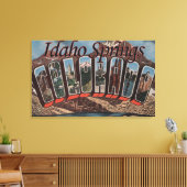 Idaho Springs, Colorado - Große Buchstabenszenen Leinwanddruck (Insitu (Wohnzimmer))