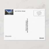 Idaho Springs Colorado Postcard Postkarte (Rückseite)