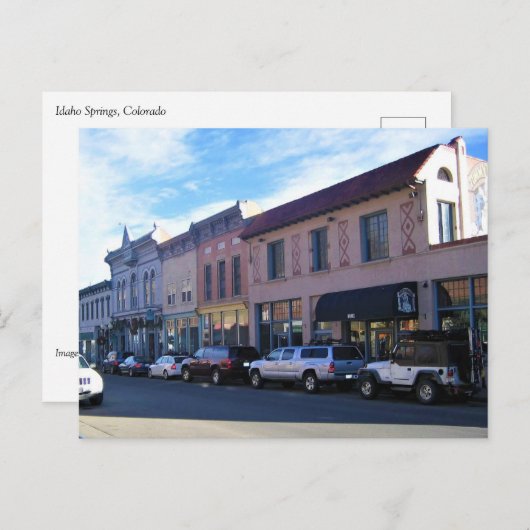 Idaho Springs, Colorado Postkarte (Vorne/Hinten)