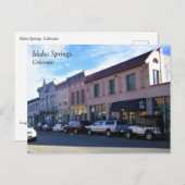 Idaho Springs, Colorado Postkarte (Vorne/Hinten)