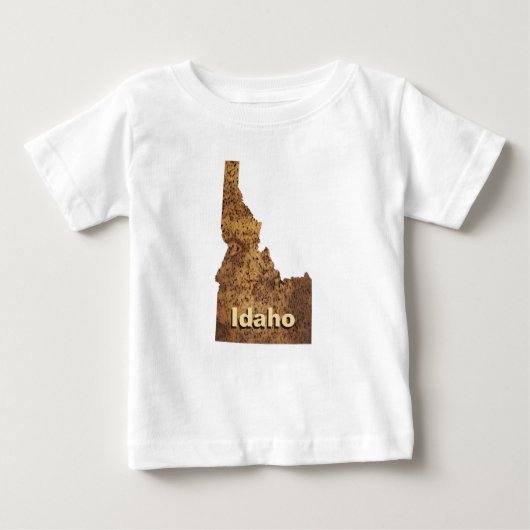 Idaho Spud Map Baby T-shirt (Vorderseite)