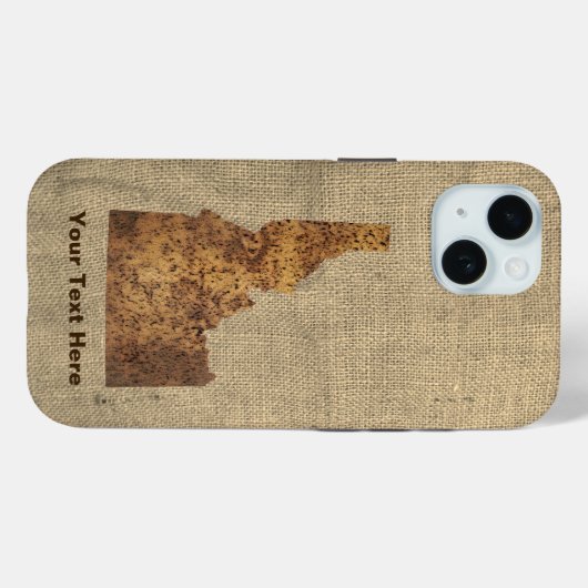 Idaho Spud Map Case-Mate iPhone Hülle (Rückseite (Horizontal))