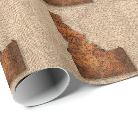 Idaho Spud Map Geschenkpapier (Rolleneckpunkt)