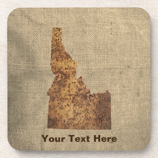 Idaho Spud Map Getränkeuntersetzer (Vorderseite)