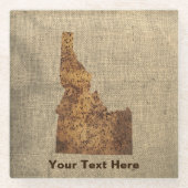 Idaho Spud Map Glasuntersetzer (Vorderseite)