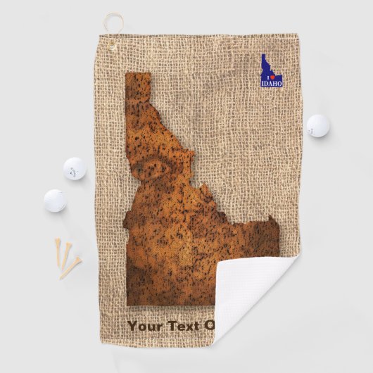 Idaho Spud Map Golfhandtuch (Insitu)