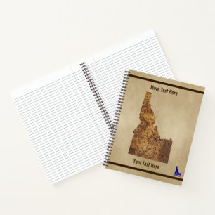 Idaho Spud Map Notizblock