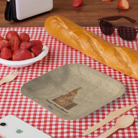 Idaho Spud Map Pappteller (Picknick)