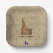 Idaho Spud Map Pappteller (Vorderseite)