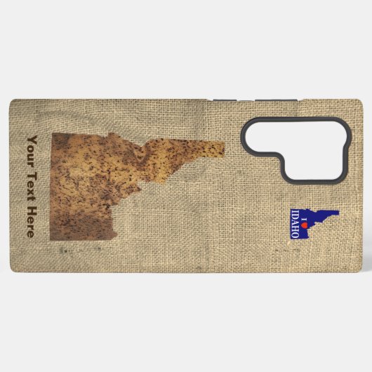 Idaho Spud Map Samsung Galaxy Hülle (Rückseite (Horizontal))