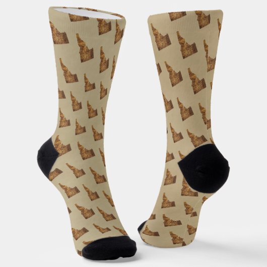 Idaho Spud Map Socks Socken (Gewinkelt)