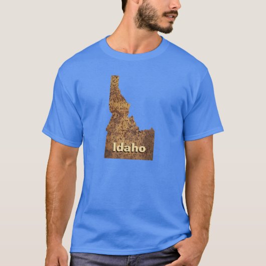 Idaho Spud Map T-Shirt (Vorderseite)