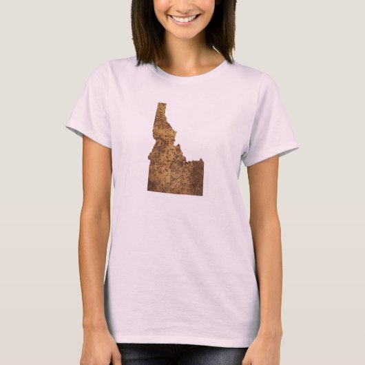 Idaho Spud Map T-Shirt (Vorderseite)