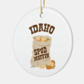 Idaho Spud Muffin Keramik Ornament (Links)