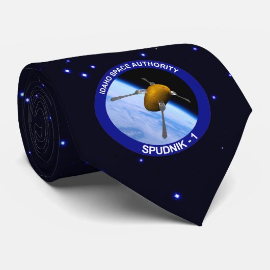 Idaho Spudnik Satelliten-Missions-Patch Krawatte (Gerollt)