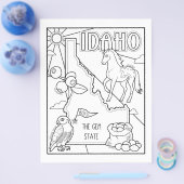 idaho Staat Form und Faktenfärbung Flyer (Einzeln)