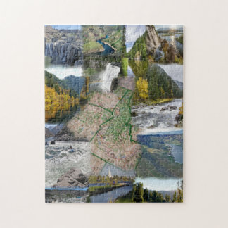 Idaho Staat Foto Collage 13 Bilder Jigsaw Puzzle
