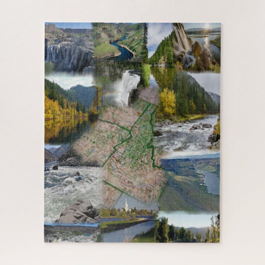 Idaho Staat Foto Collage 13 Bilder Jigsaw Puzzle (Vertikal)