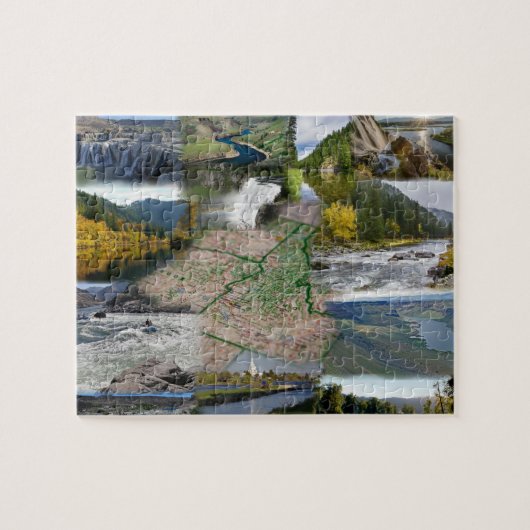 Idaho Staat Foto Collage 13 Picture Jigsaw Puzzle (Horizontal)