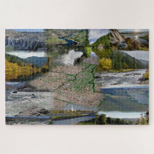 Idaho Staat Foto Collage 13 Picture Jigsaw Puzzle (Horizontal)