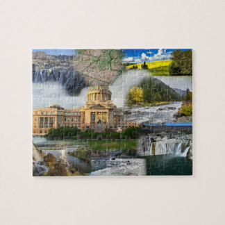 Idaho Staat Foto Collage 8 Bilder Jigsaw Puzzle